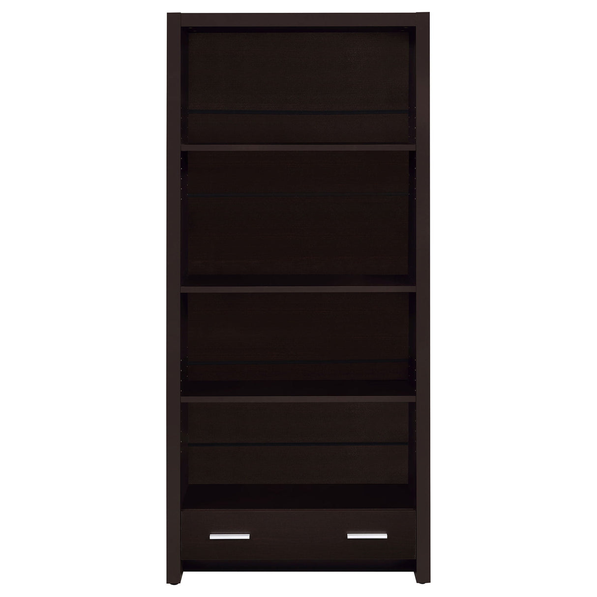 Maureen - 5 Shelf Bookcase With Drawer - Cappuccino
