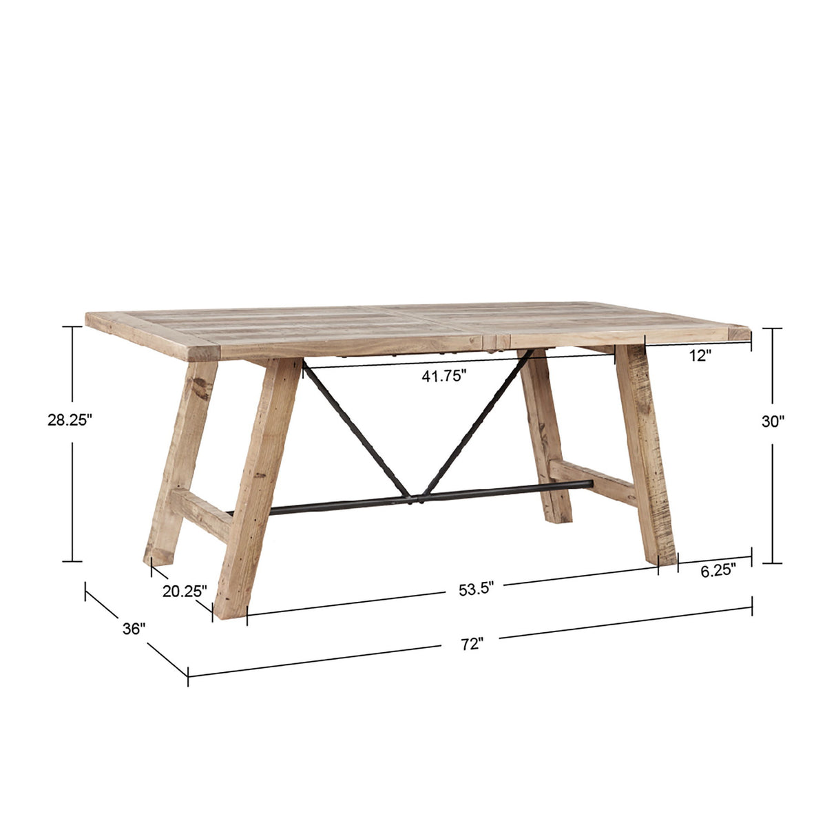 Sonoma - 4 Piece Dining Set - Natural