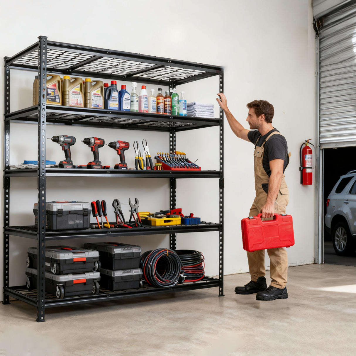 5-Tier Heavy Duty Metal Shelving Unit