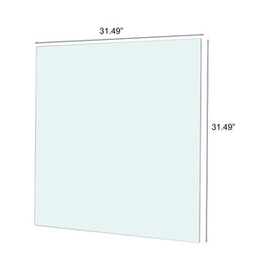 Square Tempered Glass Top