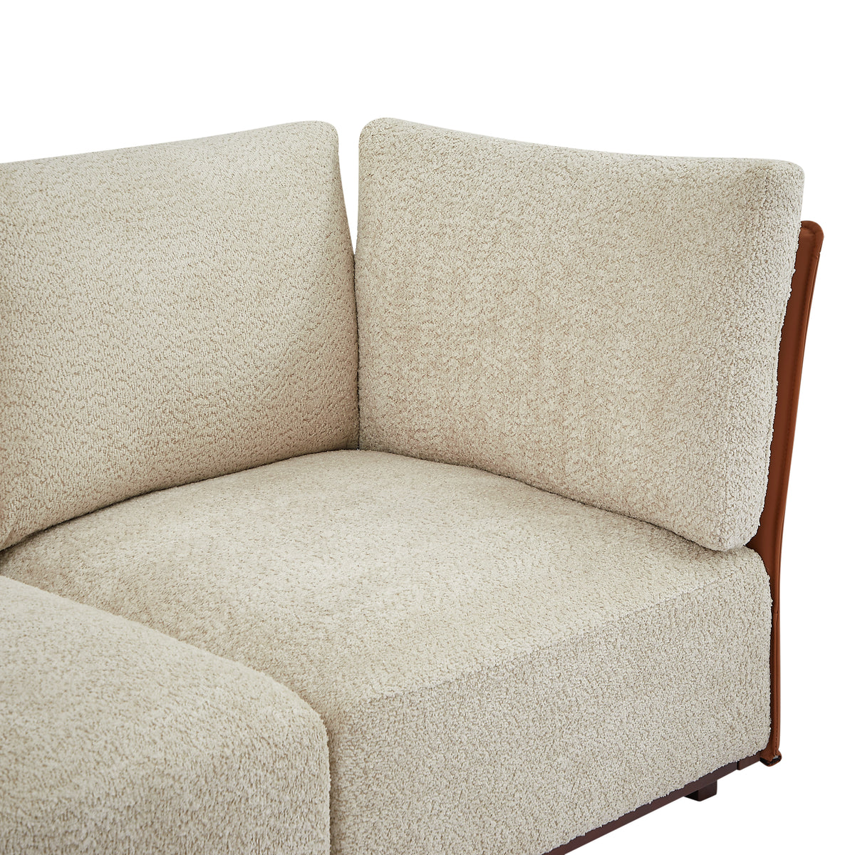 Velora 94.5 in. 4-Piece L Shaped Boucle Modular Sofa