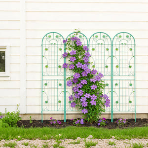 Metal Garden Trellis Rustproof Trellis For Climbing Plant Outdoor Flower Support