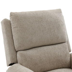 Manual Recliner Massage Chair With Swivel Rocker, 8 Massage Modes, Side Storage Pocket