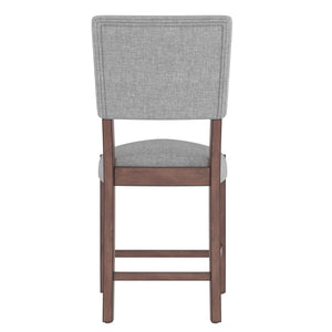 5 Piece Counter Height Dining Set, Bar Table With 4 Upholstered Chairs