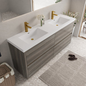 72" Freestanding Bathroom Vanity with Sink and Storage Cabinet