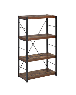 Bob - Bookshelf - Weathered Oak / Black - Best Buy Furniture