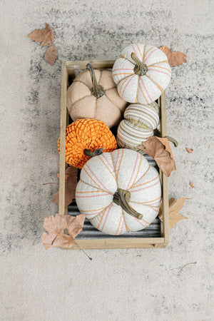 Weighted Pumpkin Ornament Decor For Holiday