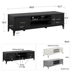 Westerleigh TV Stand - Dark Gray