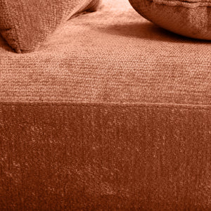 140" Modern Curved Sectional Sofa with Chaise Lounge