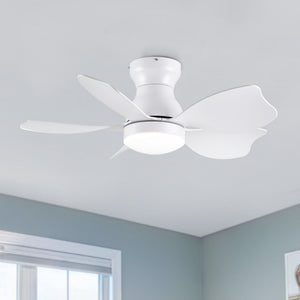 Low Profile Flush Mount Ceiling Fan With Light