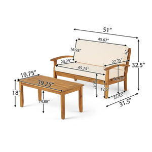 Outdoor Chat Set With Coffee Table And Loveseat - Best Buy Furniture