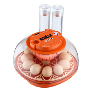 12 Egg Incubator with Automatic Egg Turner and LED Candler