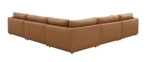 Brighton - Top Grain Modular Sectional - Brown