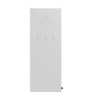 Kitchen Pantry Cabinet Tall Storage With Adjustable Shelves, Heavy Duty Stainless Steel Frame - White