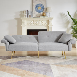 Modern Teddy Upholstered Accent Loveseat Sofa