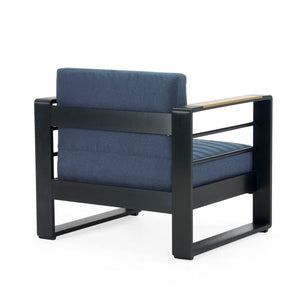 Giovanna - Club Chair Set With Aluminum Frame