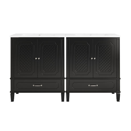 Bathroom Vanity With Sink, Soft Closing Door, Multi Functional Storage