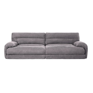 Cadenza - Corduroy Loveseat - Gray - Best Buy Furniture