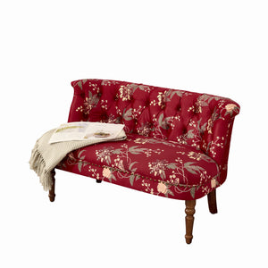European Style Wine Red Sofa Chair