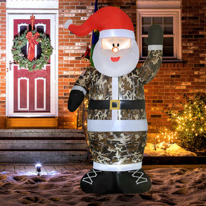 HOMCOM 8' Christmas Inflatables Outdoor Decorations