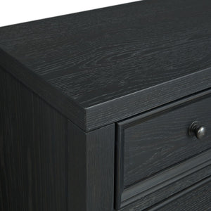 8 Drawer Dresser With Framed Fronts And Smooth Metal Glides