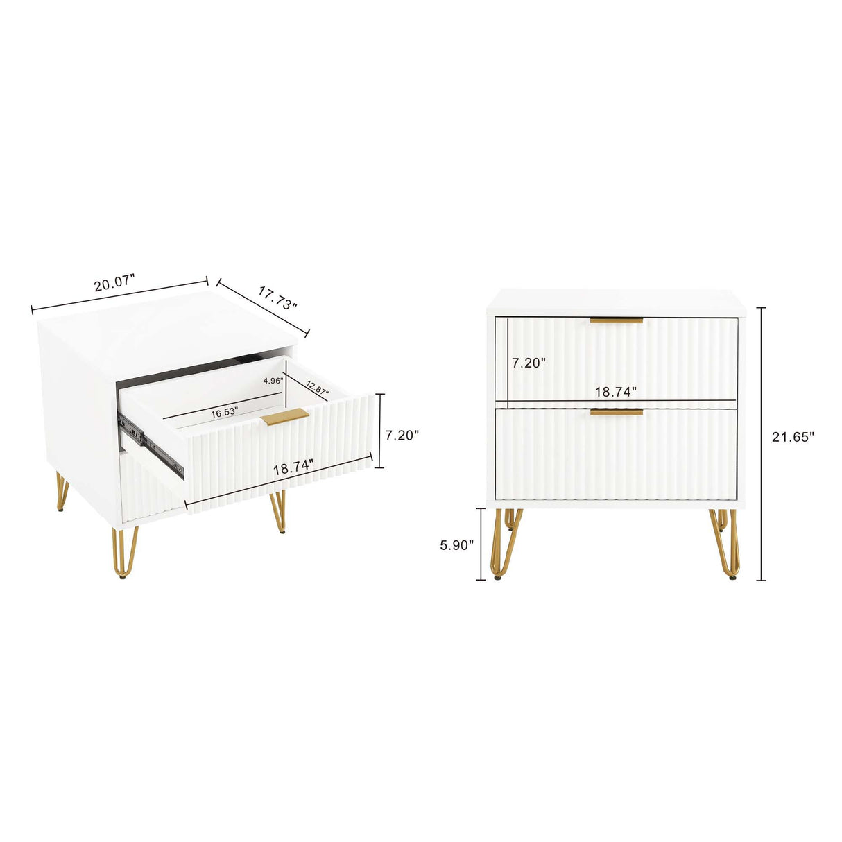 Dumbo - Nightstand With 2 Drawers