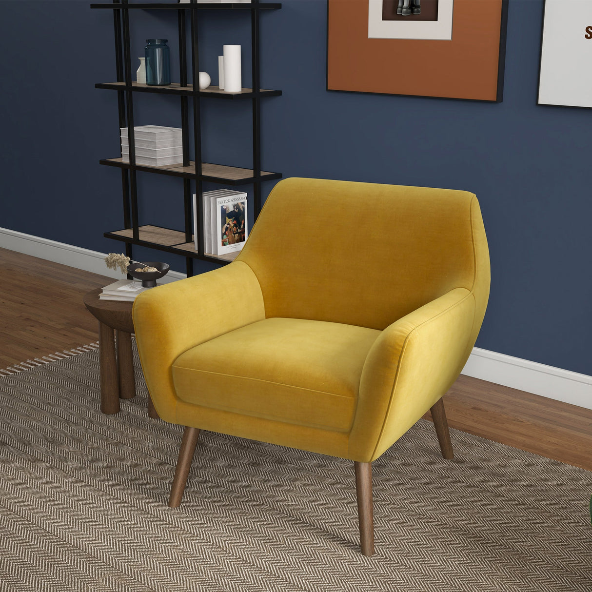 Panom Velvet Accent Chair