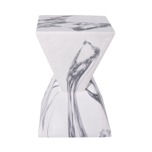 18.5"H Modern Outdoor Concrete Side Table