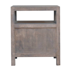2 Drawer Open Bedside Table - Gray Ash