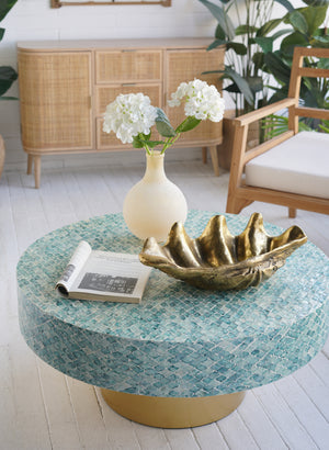 19.7x10.6x5.5" Decorative Shell Bowl