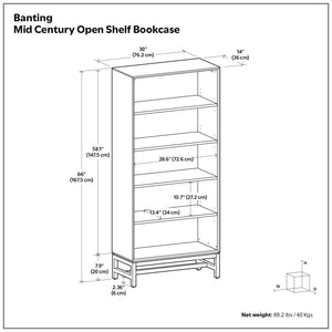 Banting - Mid Century Bookcase, Handcrafted