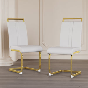 Side Dining Room Chair, Padded Seat High Back