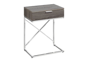 Accent Side Table, Storage Drawer, Contemporary - Taupe - Best Buy Furniture