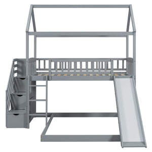House Bunk Bed With Slide