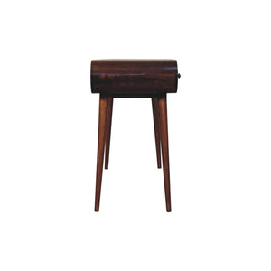 Solid Wood London Arch Writing Desk, 2-Drawers, Chestnut