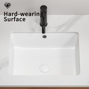 Rectangular Undermount Bathroom Sink