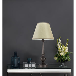 Table Lamps With Cone Shade (Set of 2) - Beige / Brown