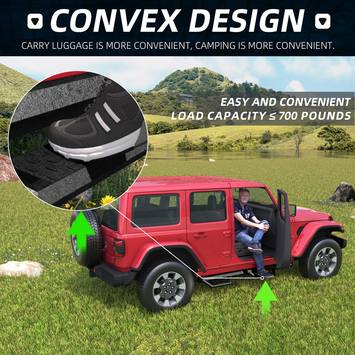 Running Boards Side Steps For 18-26 Wrangler JL (Include 4XE Model)