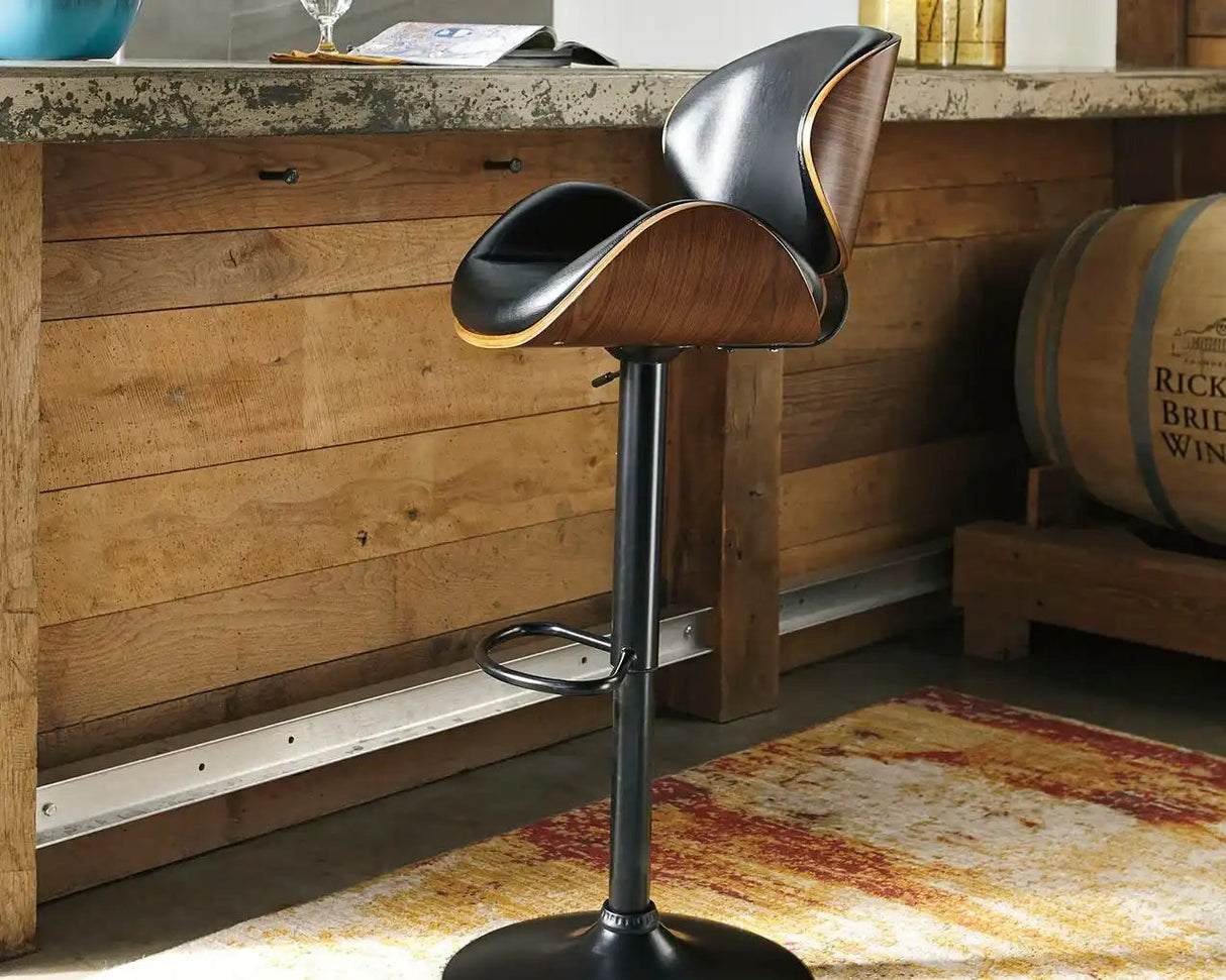 Bellatier - Adjustable Height Barstool - Best Buy Furniture