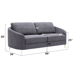 Sofa - Gray - Linen