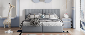 Upholstered Platform Bed With A Hydraulic Storage System