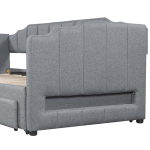 Extendable Daybed With LED Light And 2 Storage Drawers