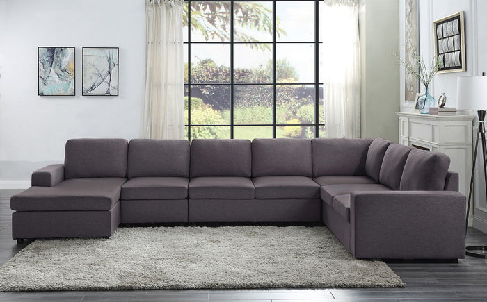 Tifton 7 Seat Reversible Modular Sectional Sofa Chaise