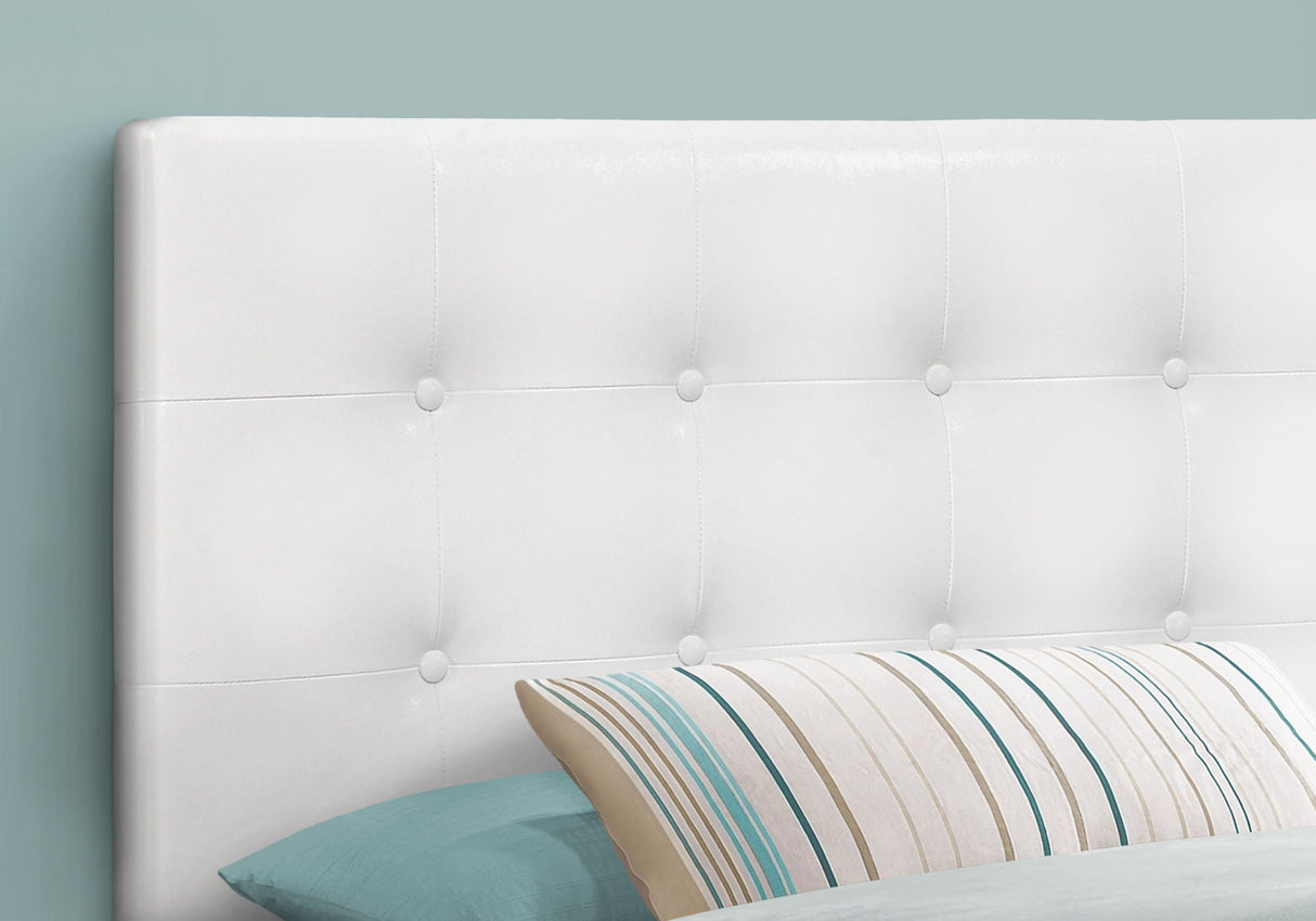 Twin Size, Bed Headboard Only, Upholstered, Transitional - White - Best Buy Furniture