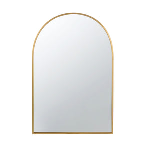 Arched Mirror With Metal Frame, Wall Mirror For Living Room Bedroom Entryway