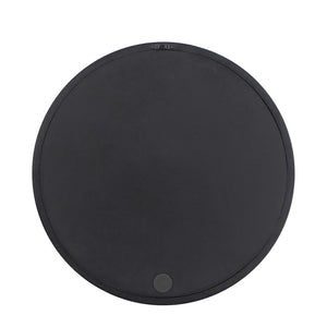Circle Wall Mirror With Wooden Frame, Wall Mirror For Living Room