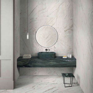Bathroom Vessel Sink, Semi Polished Surface