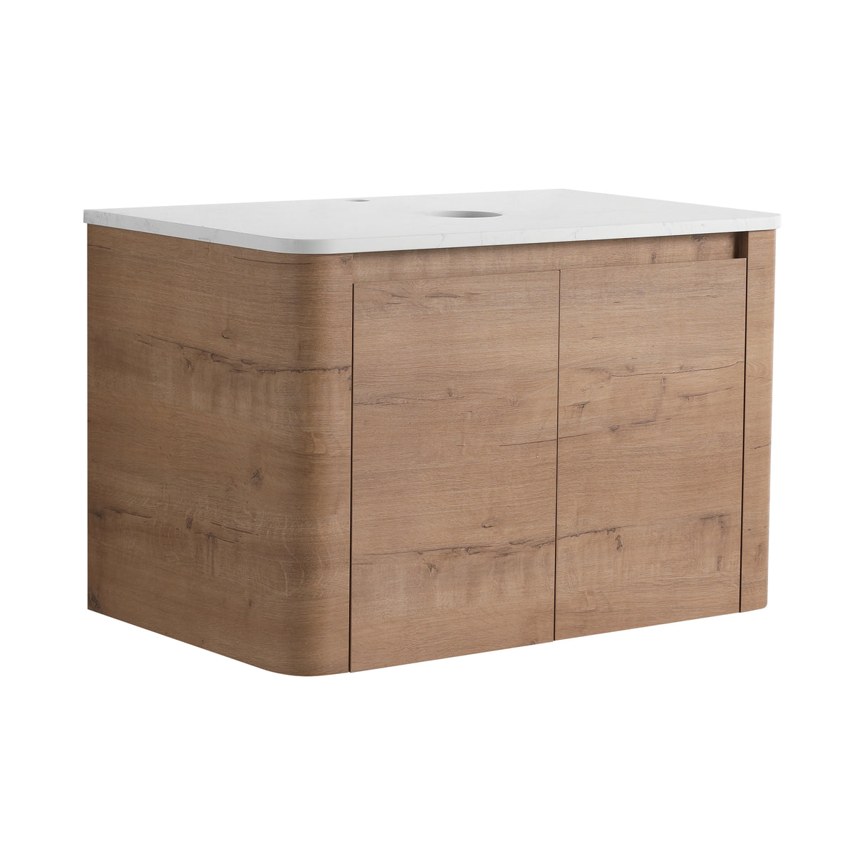30" Wall-Mounted Bathroom Vanity with 2 Soft-Close Doors