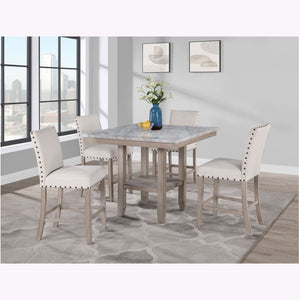 Claui - Bar Table And Bar Stools - Natural