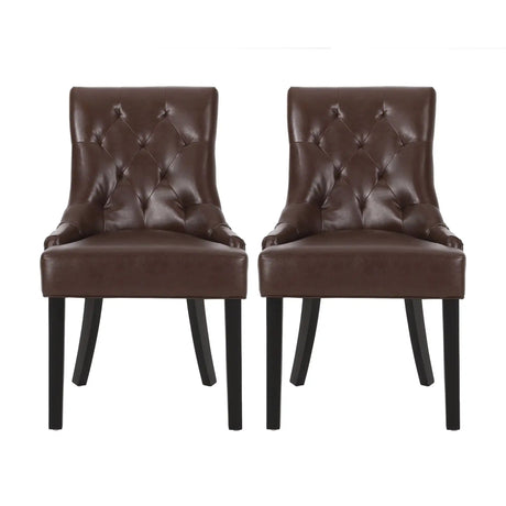 Cheney - Contemporary Dining Chair Tufted Upholstery (Set of 2) - Best Buy Furniture